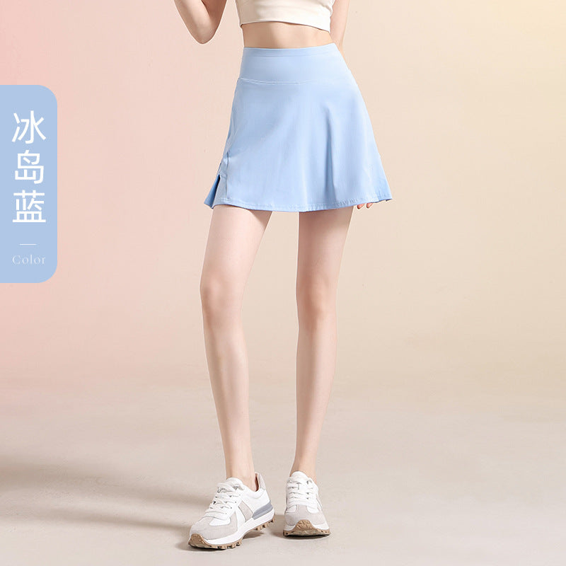Anti-exposure Sports Shorts Summer Thin Breathable Running Loose High Waist Slimming Hip Yoga Tennis Dance Culottes