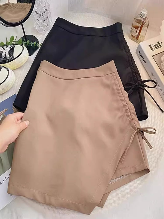 Falda pantalón  de cintura alta