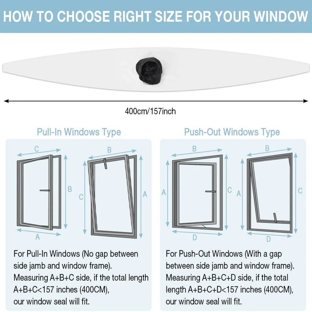 Universal Waterproof Window Seal for Portable Air Conditioner Tilt Tilt Window Adjustable Air Conditioner Accessories
