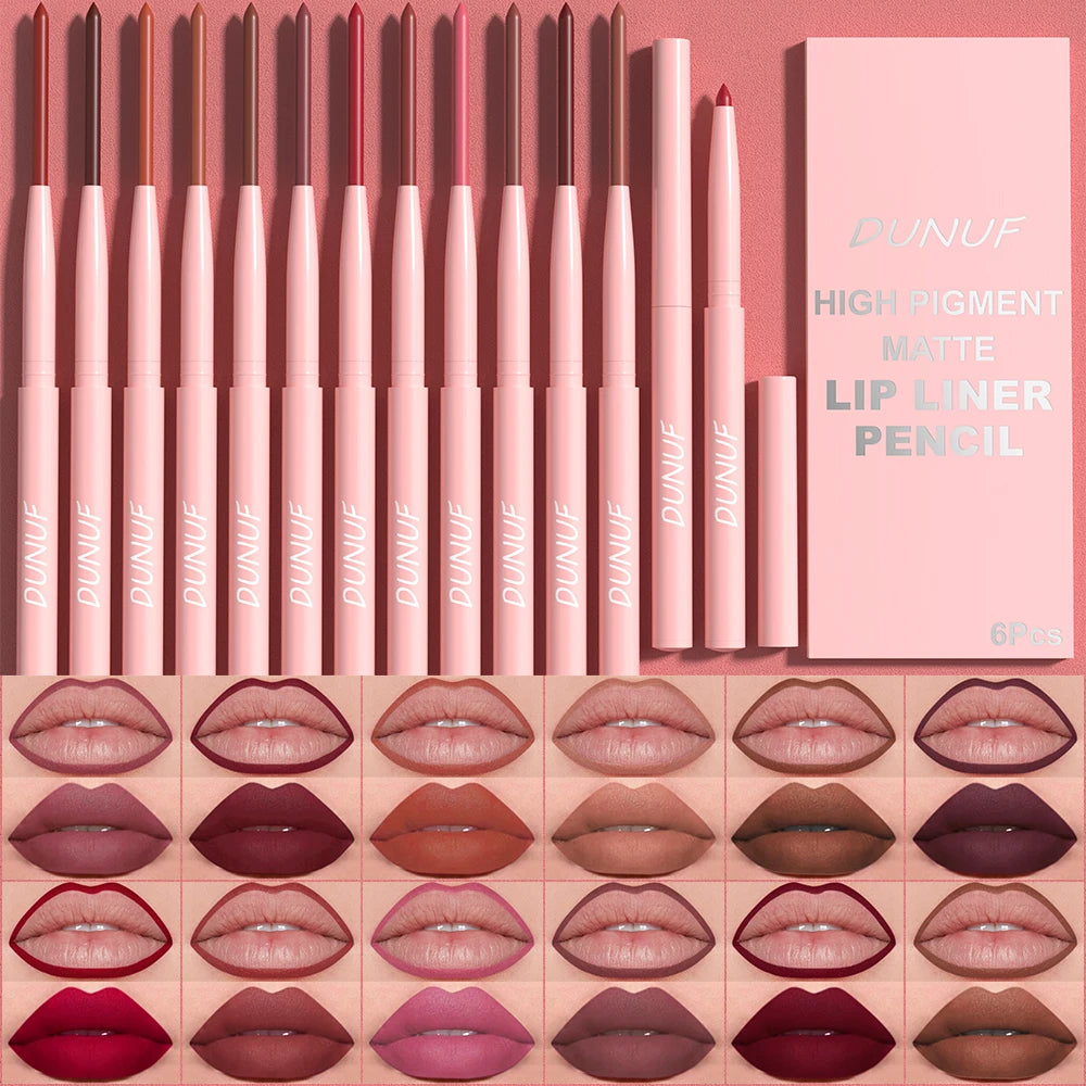 kit de 6 delineador labial