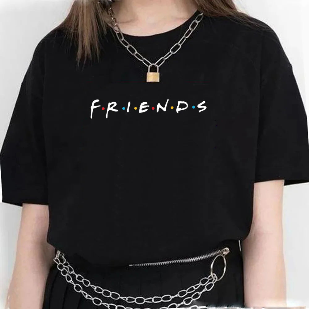 Friends Chandler Tee women streetwear designer t shirt girl streetwear anime comic clothes