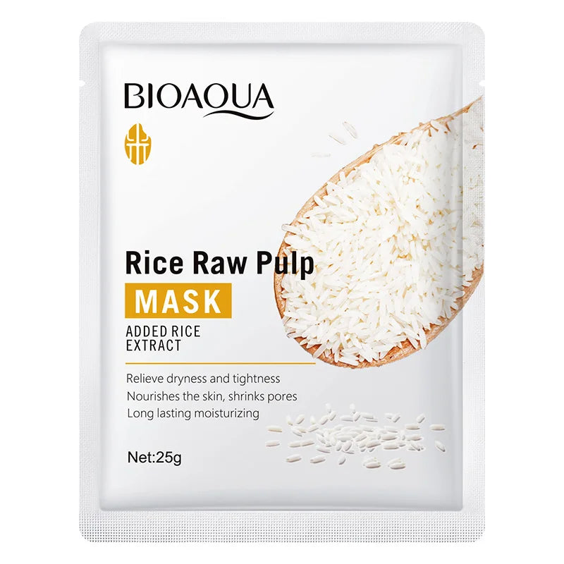 10pcs BIOAQUA Mascarilla Facial de Arroz