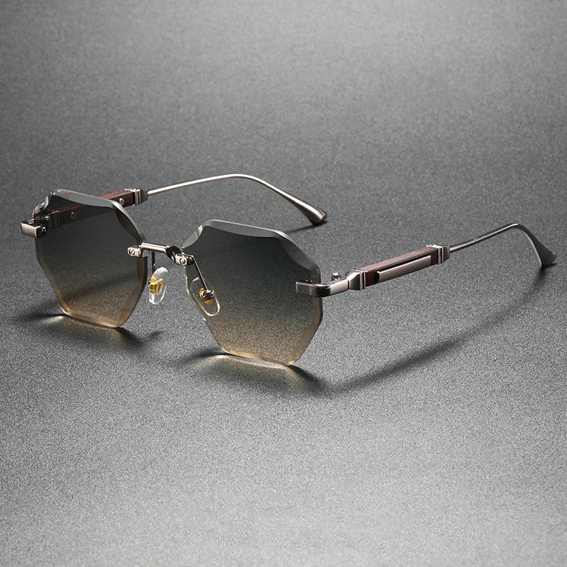 Gafas de sol geométricas protectora