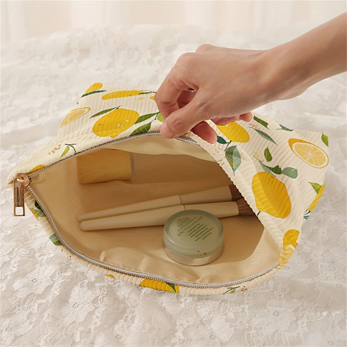 Bolsa De Maquillaje con Cremallera