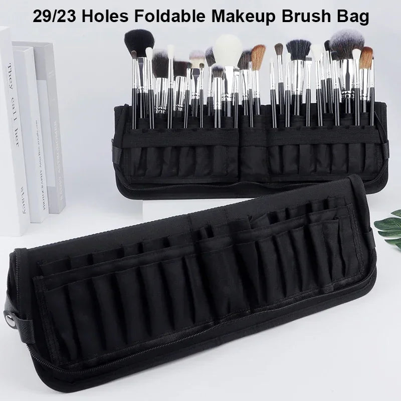 Bolsa plegable para pincel de maquillaje