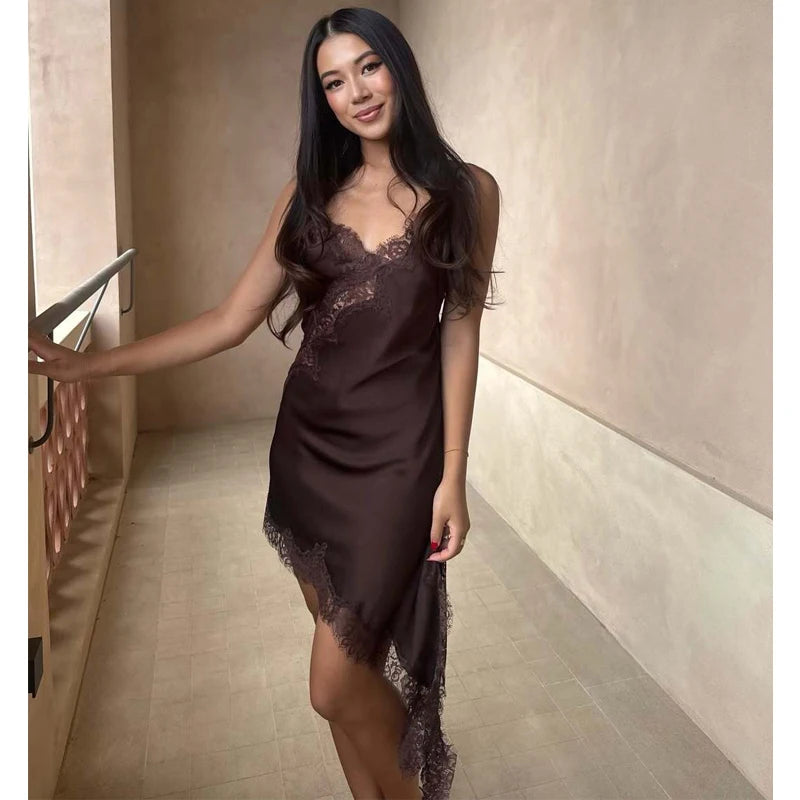 Vestido mini de encaje