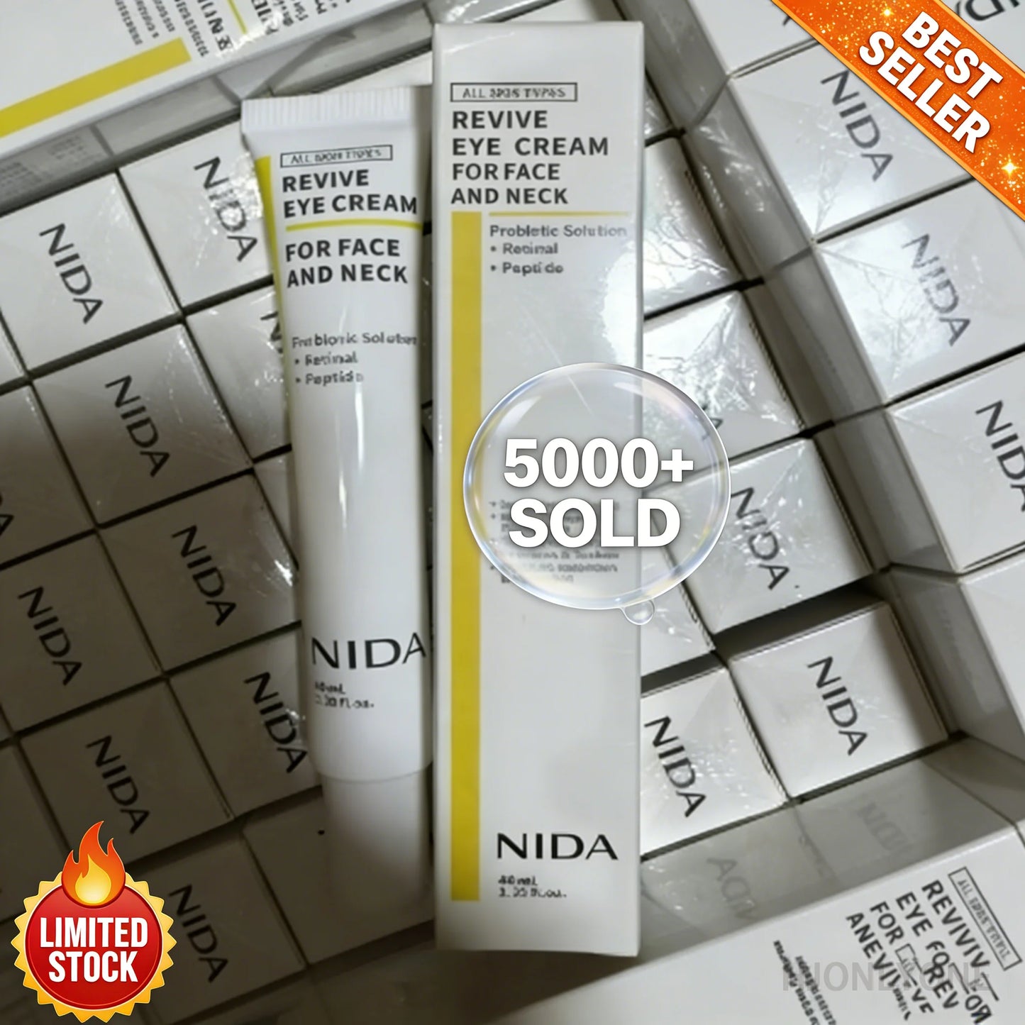 Set de Crema de Ojos con Sérum Facial  NIDA