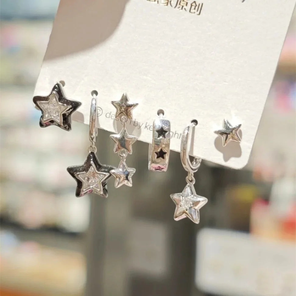 SET DE PENDIENTES ESTRELLA