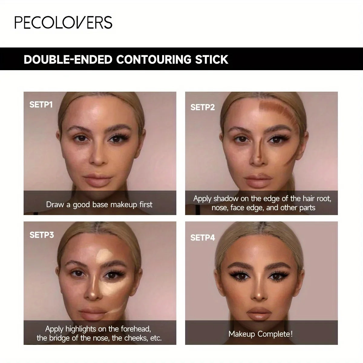 bolígrafo facial doble