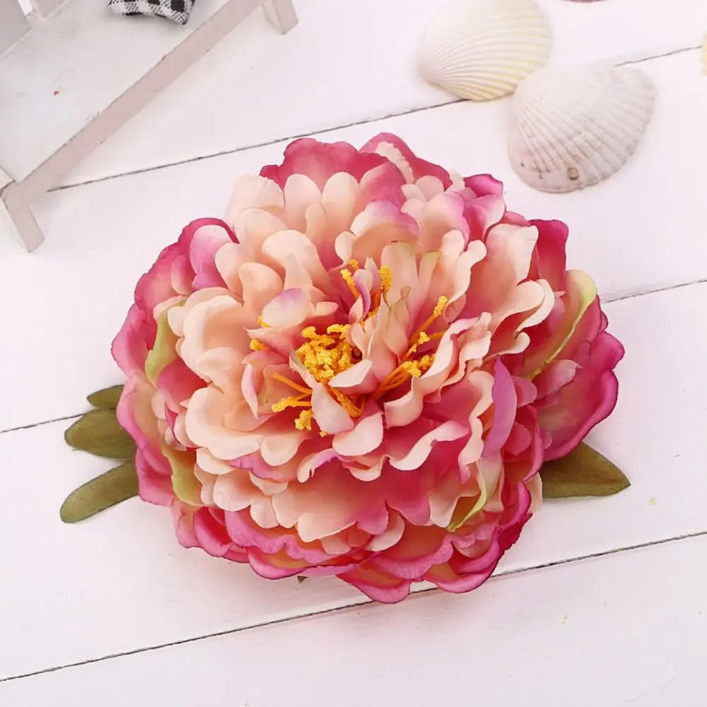 Broche elegante de flor artificial
