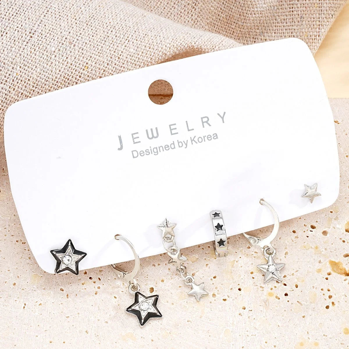 SET DE PENDIENTES ESTRELLA