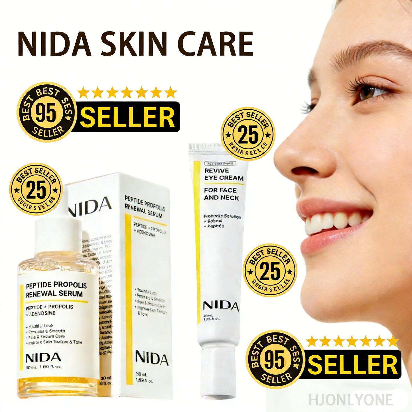 Set de Crema de Ojos con Sérum Facial  NIDA