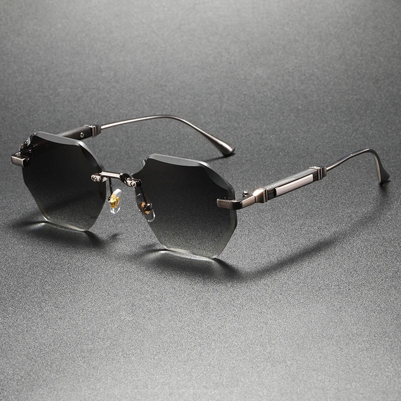 Gafas de sol geométricas protectora