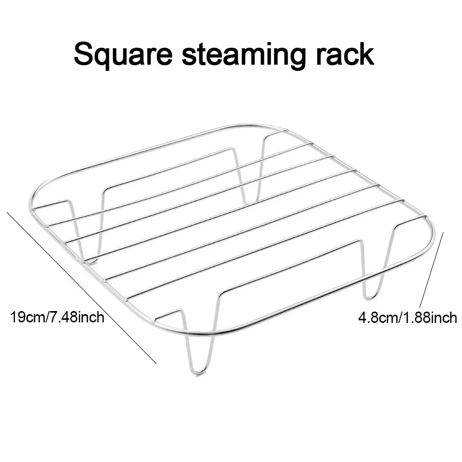 Air Fryer Accessories for COSORI 5.5L/6L/6.2L/6.4L, for Ninja AF180EU 6.2L Air Fryer Accessories Grill Rack Air Fryer Accesorios