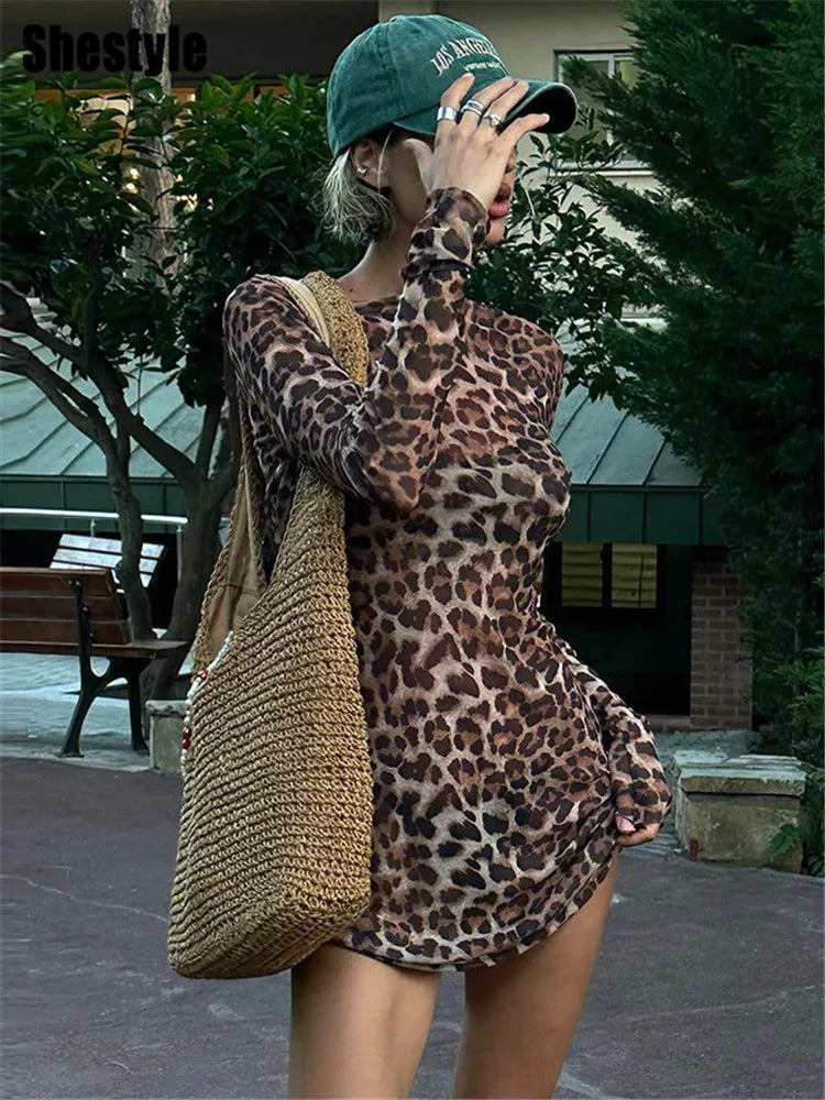 Vestido Mujeres Conjuntos de dos piezas Malla Ver a través de la moda Extremadamente caliente