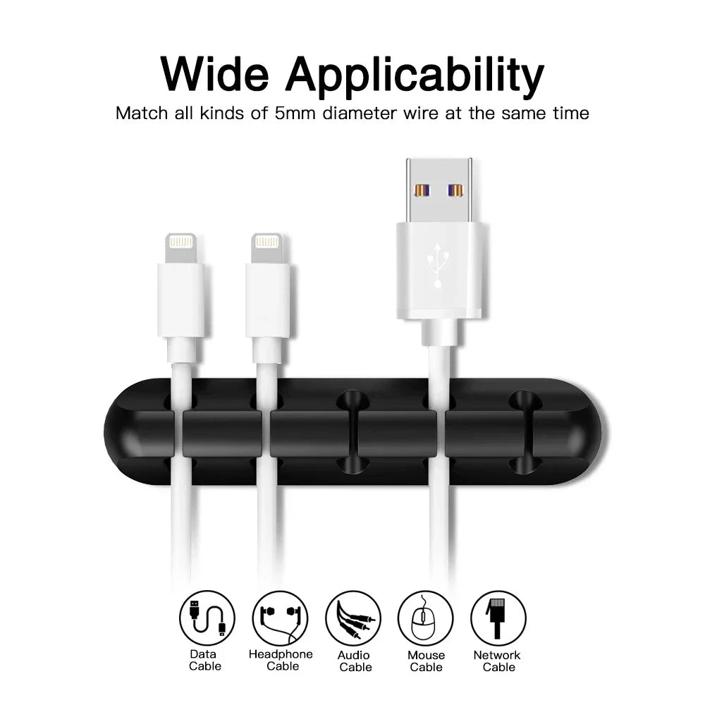 Organizador de cable USB de silicona