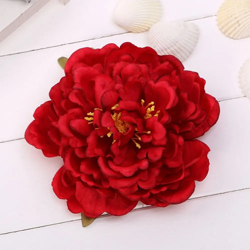 Broche elegante de flor artificial