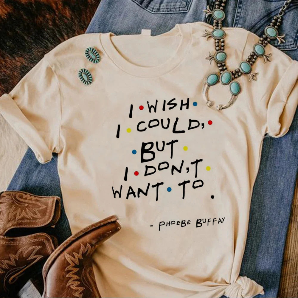 Friends Chandler Tee women streetwear designer t shirt girl streetwear anime comic clothes