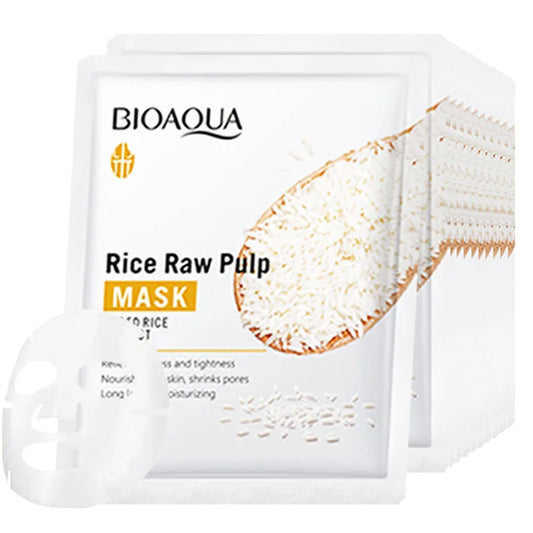 10pcs BIOAQUA Mascarilla Facial de Arroz