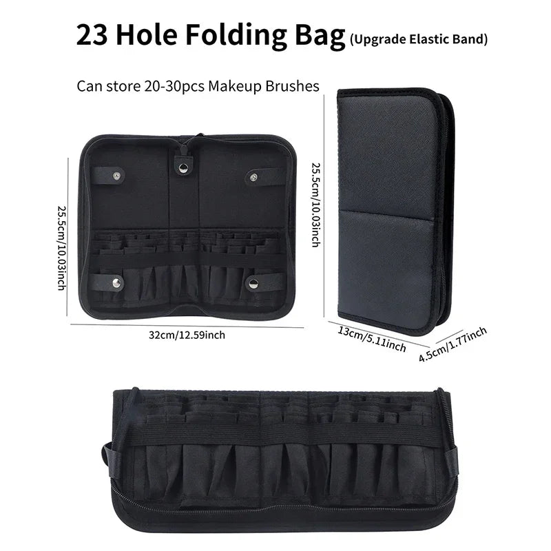 Bolsa plegable para pincel de maquillaje