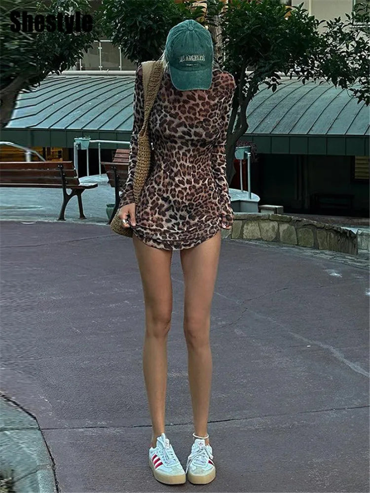 Vestido Mujeres Conjuntos de dos piezas Malla Ver a través de la moda Extremadamente caliente