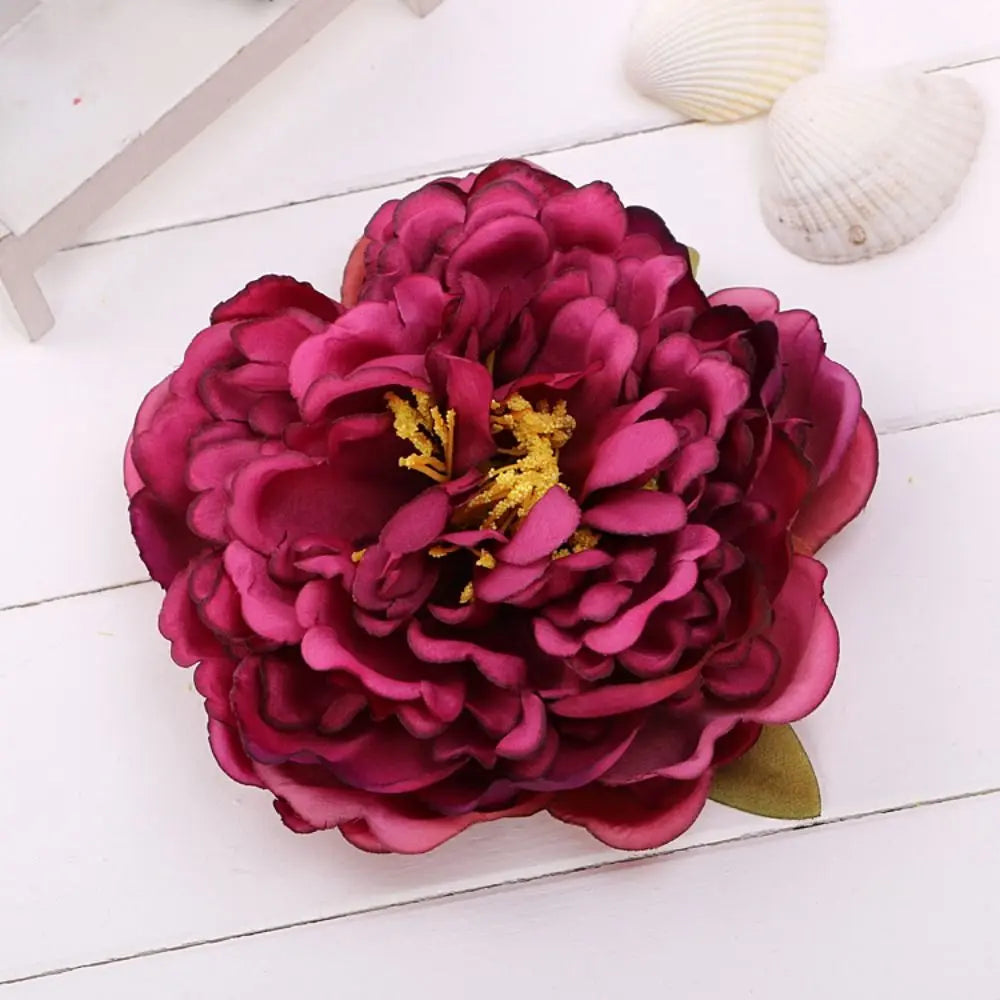 Broche elegante de flor artificial