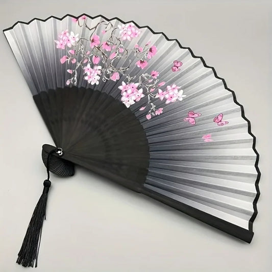 Abanico floral vintage