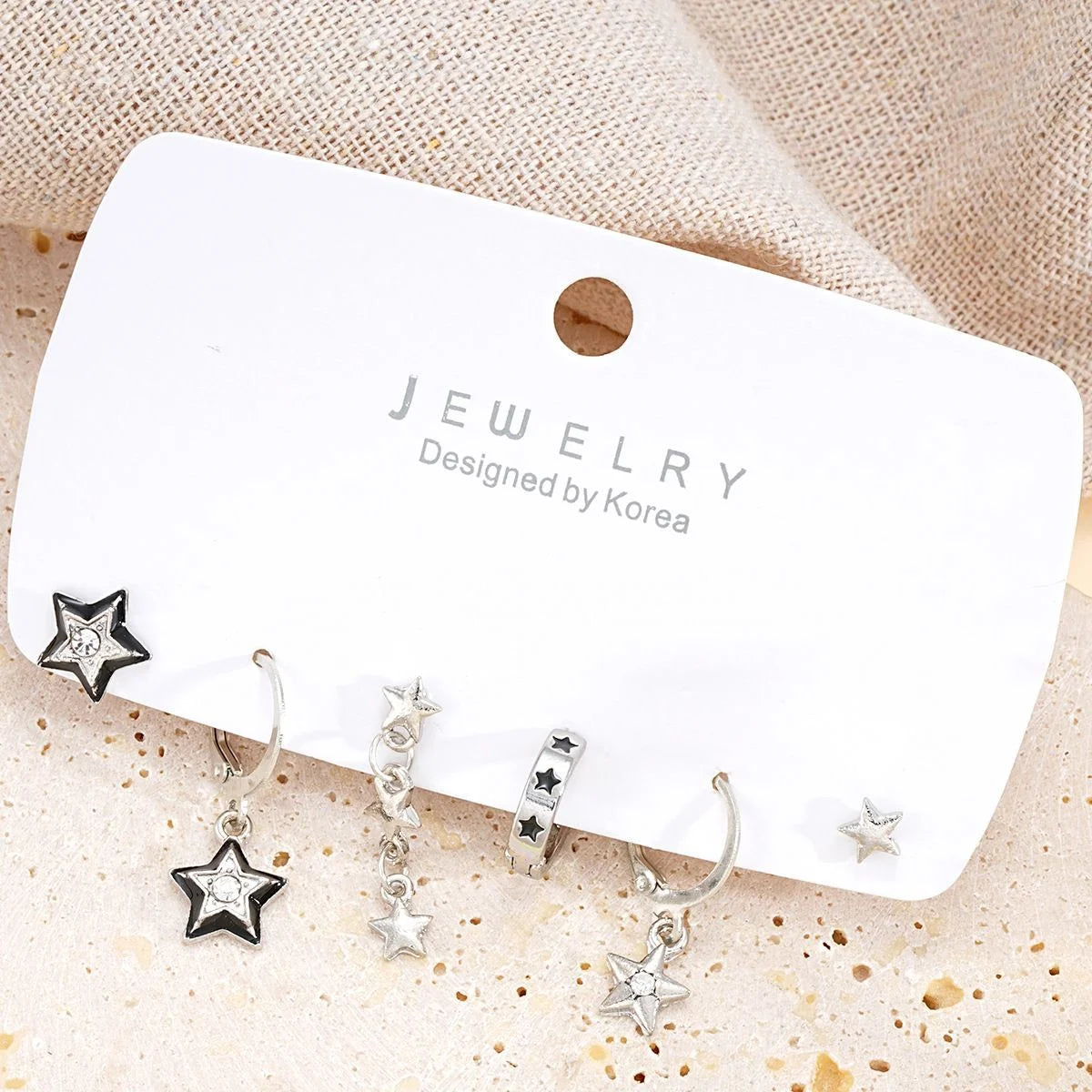 SET DE PENDIENTES ESTRELLA