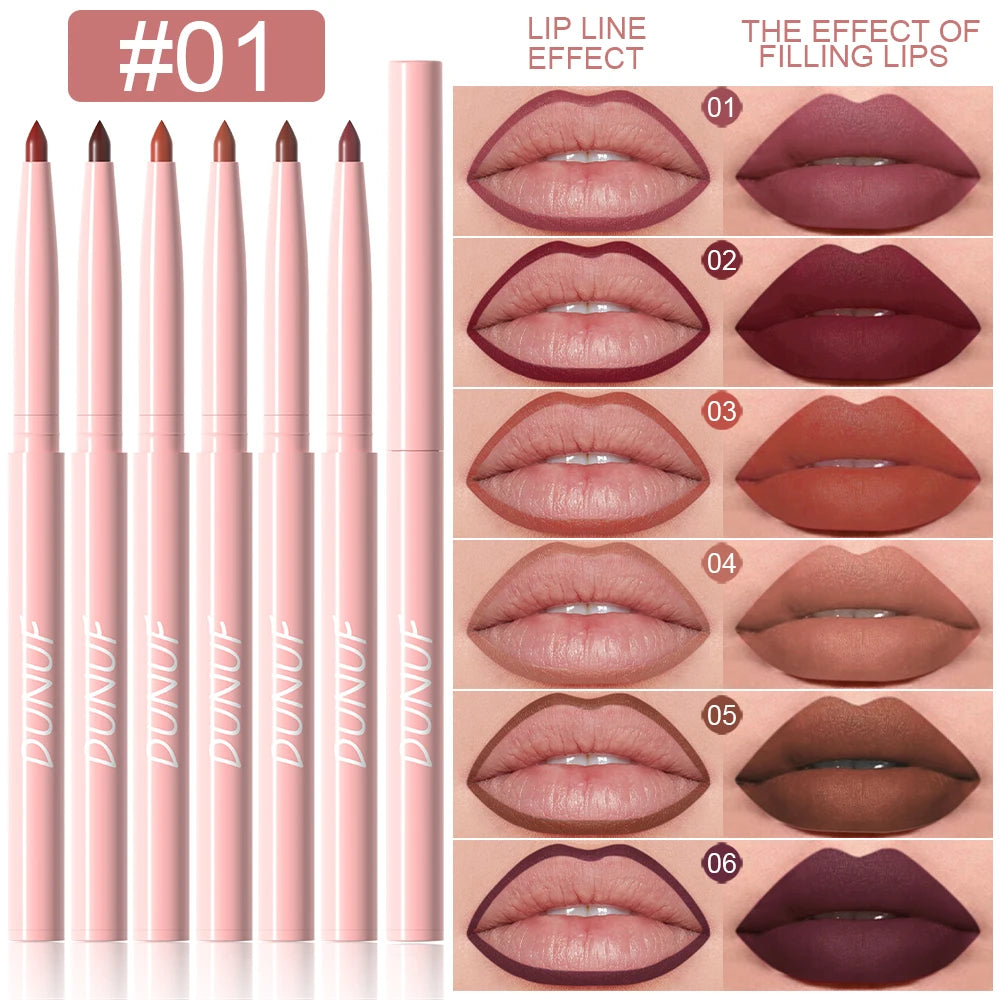 kit de 6 delineador labial