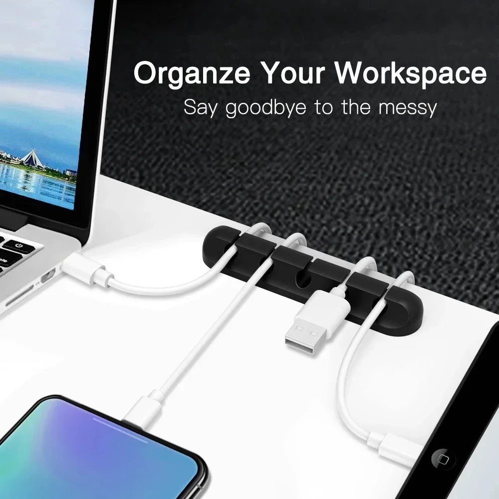 Organizador de cable USB de silicona