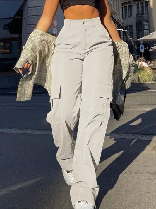 Pantalones anchos de cintura alta